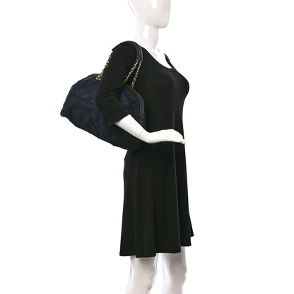Prada Nylon Tessuto Impuntu Quilted Shoulder Bag Navy 2 of 11
