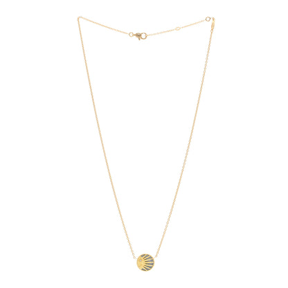 Christian Dior 18K Yellow Gold Diamond Black Onyx Mother of Pearl Rose Celeste Pendant Necklace 3 of 4