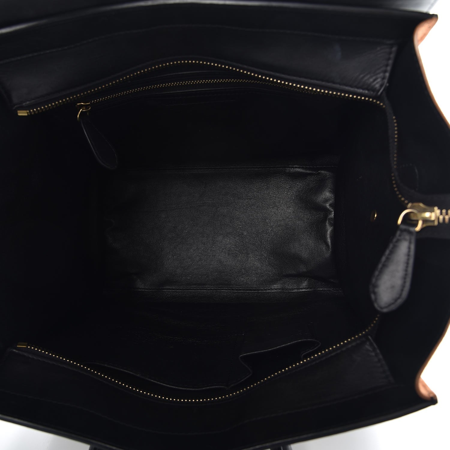 Celine Satin Calfskin Suede Mini Tri-Color Luggage Seashell 5 of 16