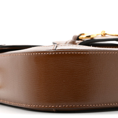 Gucci GG Supreme Monogram Web Mini Horsebit 1955 Shoulder Bag Beige Brown Sugar 9 of 10