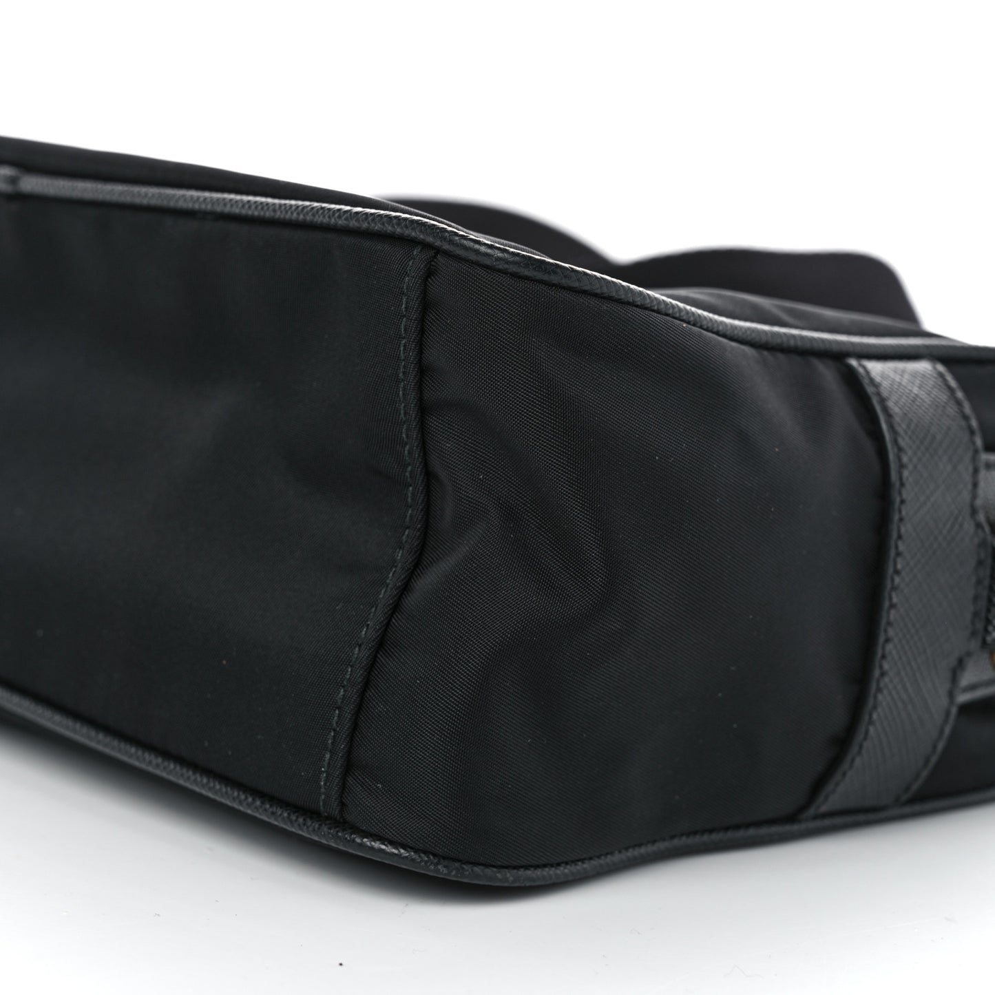 Tessuto Nylon Soft Calf Camera Bag Black