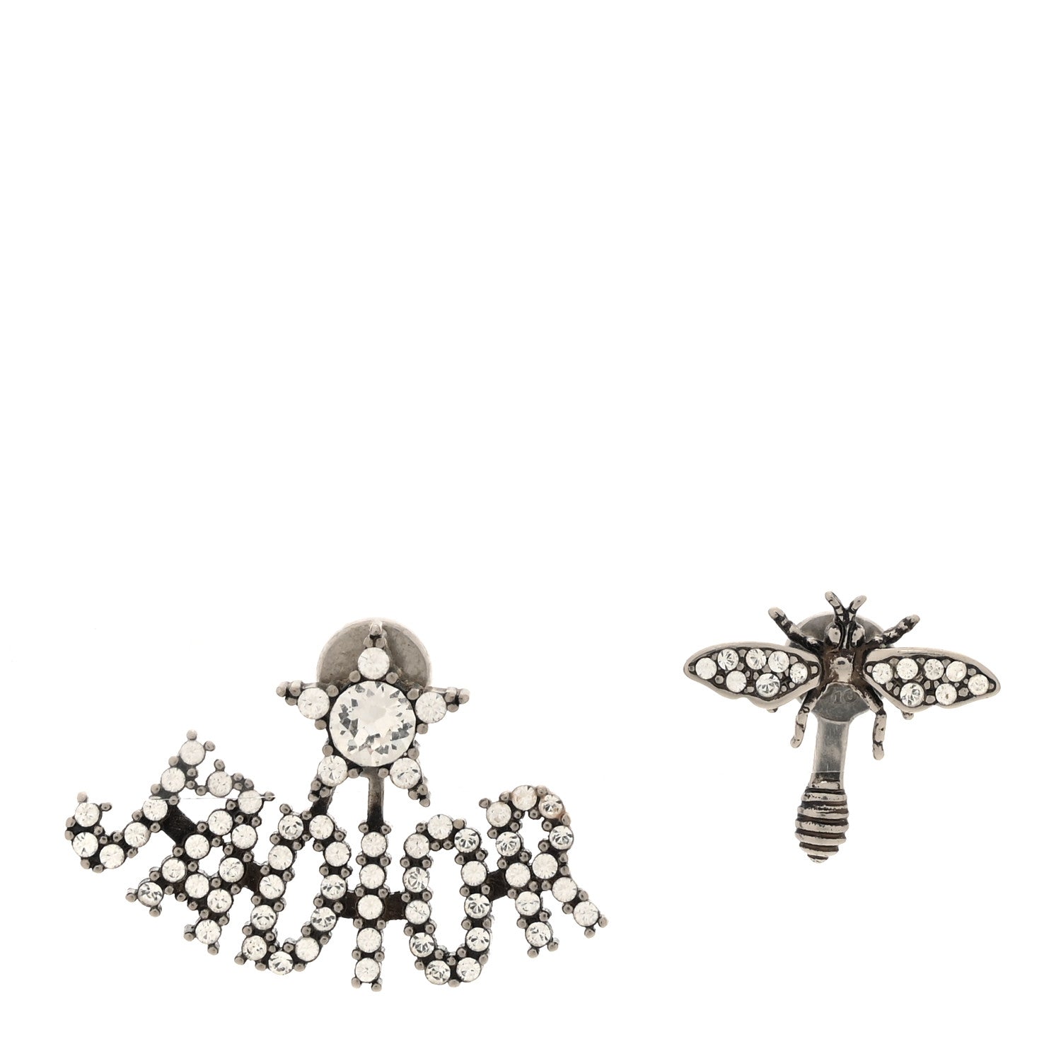 Christian Dior Palladium Crystal J'adior Earrings 1 of 4