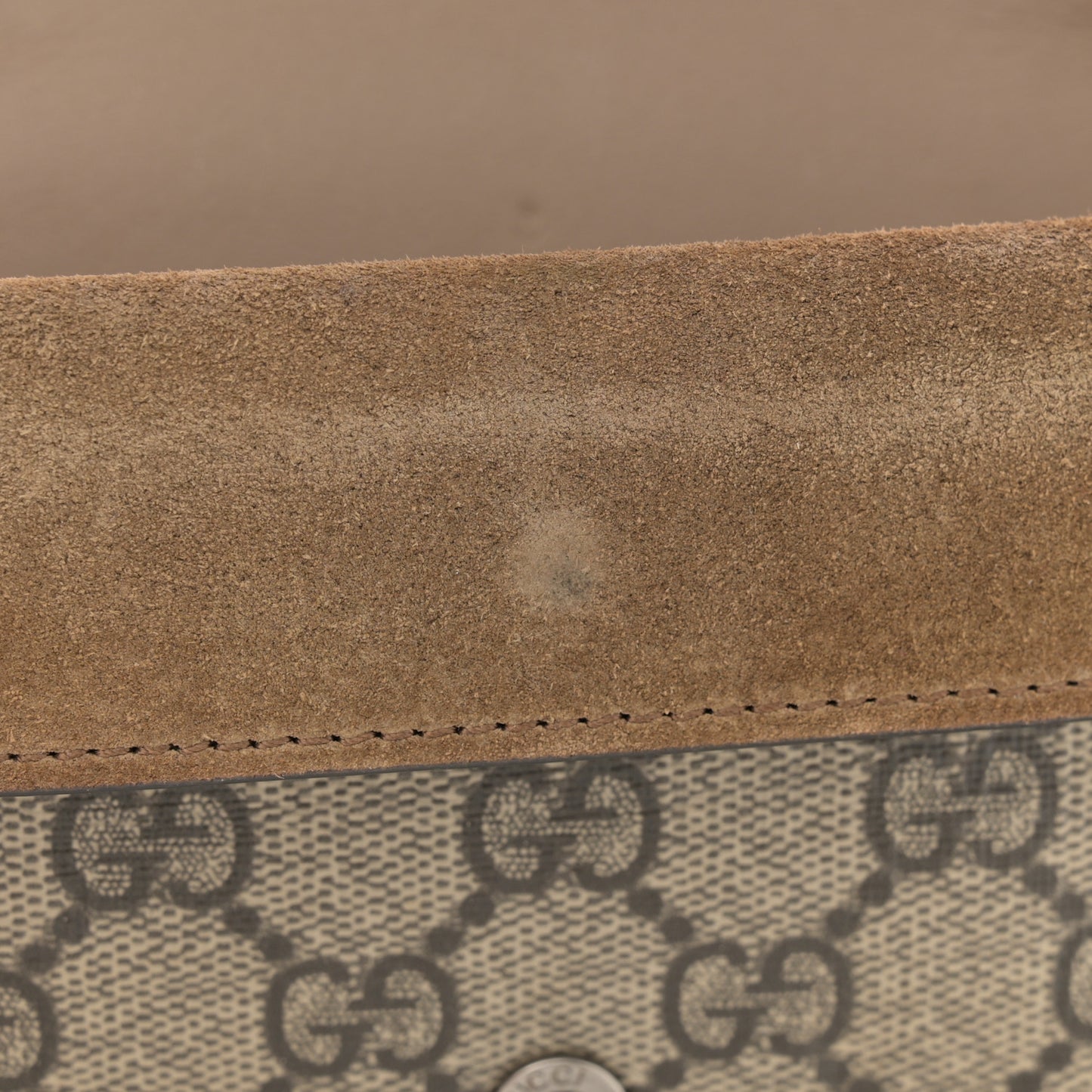 GG Supreme Monogram Super Mini Dionysus Shoulder Bag Taupe