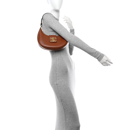 Celine Smooth Calfskin Medium Strap Ava Triomphe Shoulder Bag Tan 2 of 11