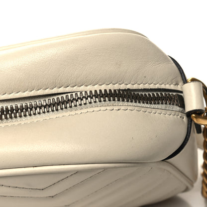 Gucci Calfskin Matelasse Small GG Marmont Chain Shoulder Bag White 12 of 12