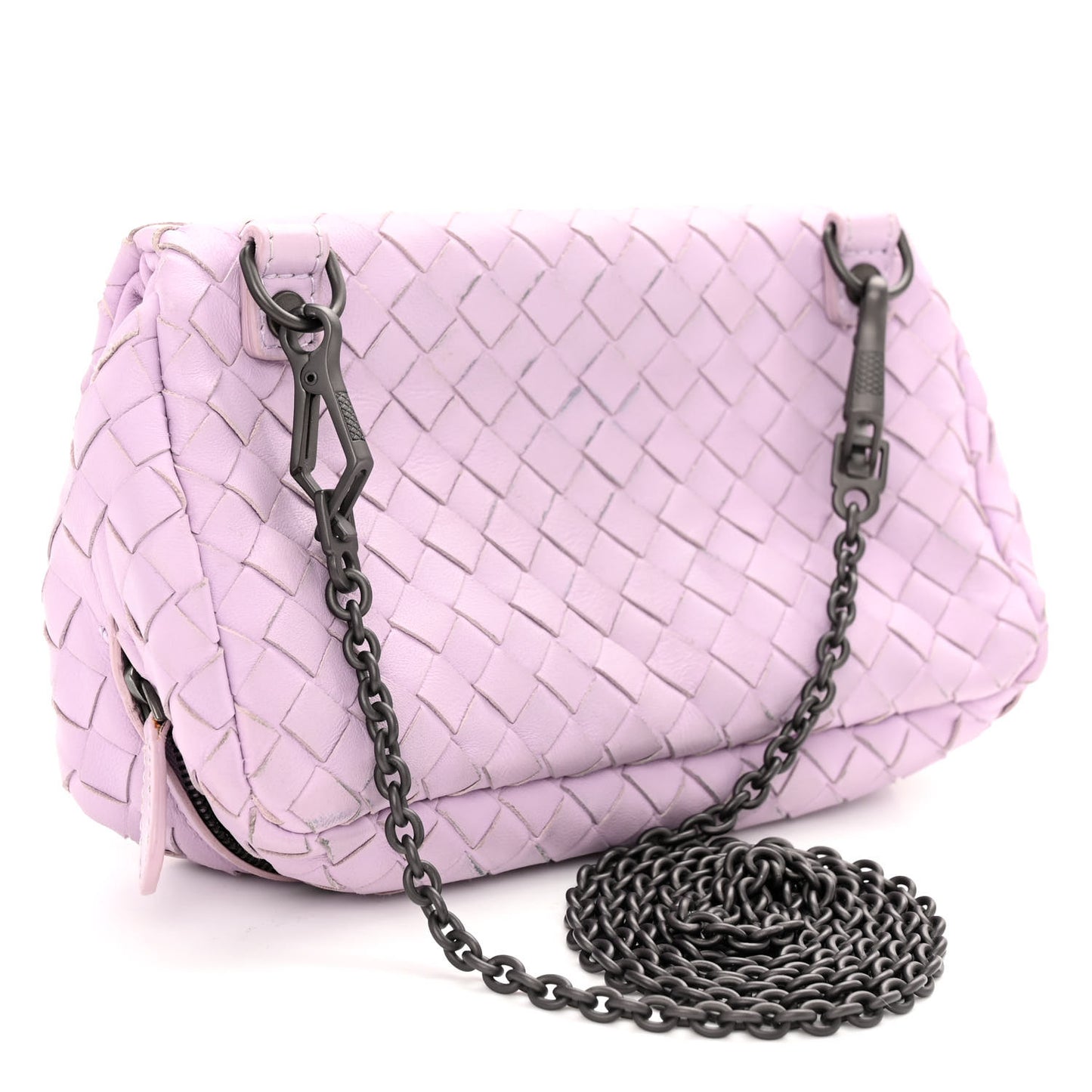 Nappa Intrecciato Small Chain Crossbody Parme