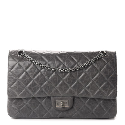 Chanel Aged Calfskin Quilted 50th Anniversary 2.55 Reissue 227 Flap Grey 1 of 11