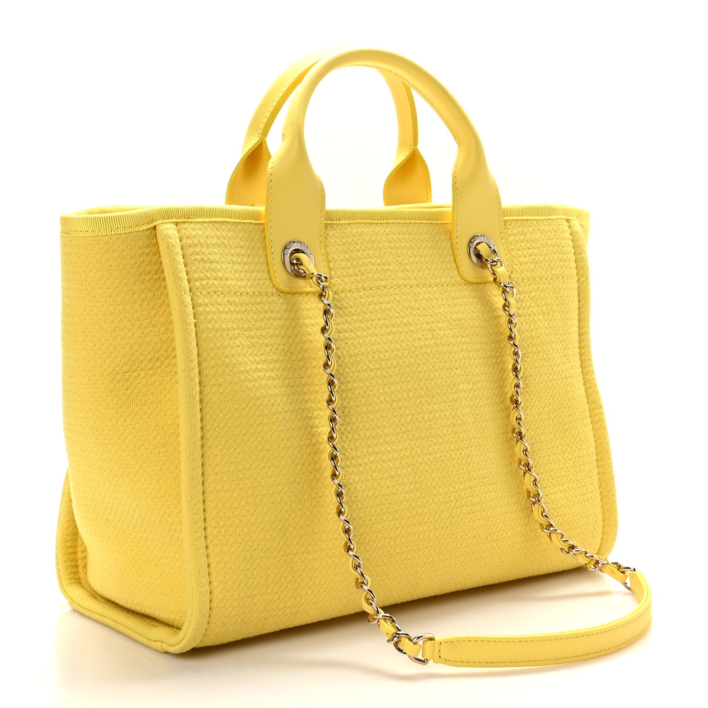 Mixed Fibers Small Deauville Tote Yellow