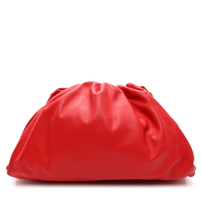 Bottega Veneta Smooth Butter Calf The Pouch Oversized Clutch Bright Red 1 of 8