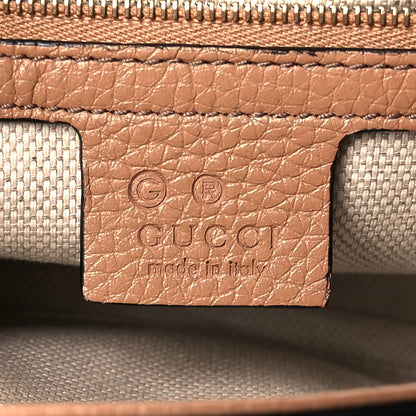 Gucci Pebbled Calfskin Medium Soho Flap Crossbody Camelia 6 of 11