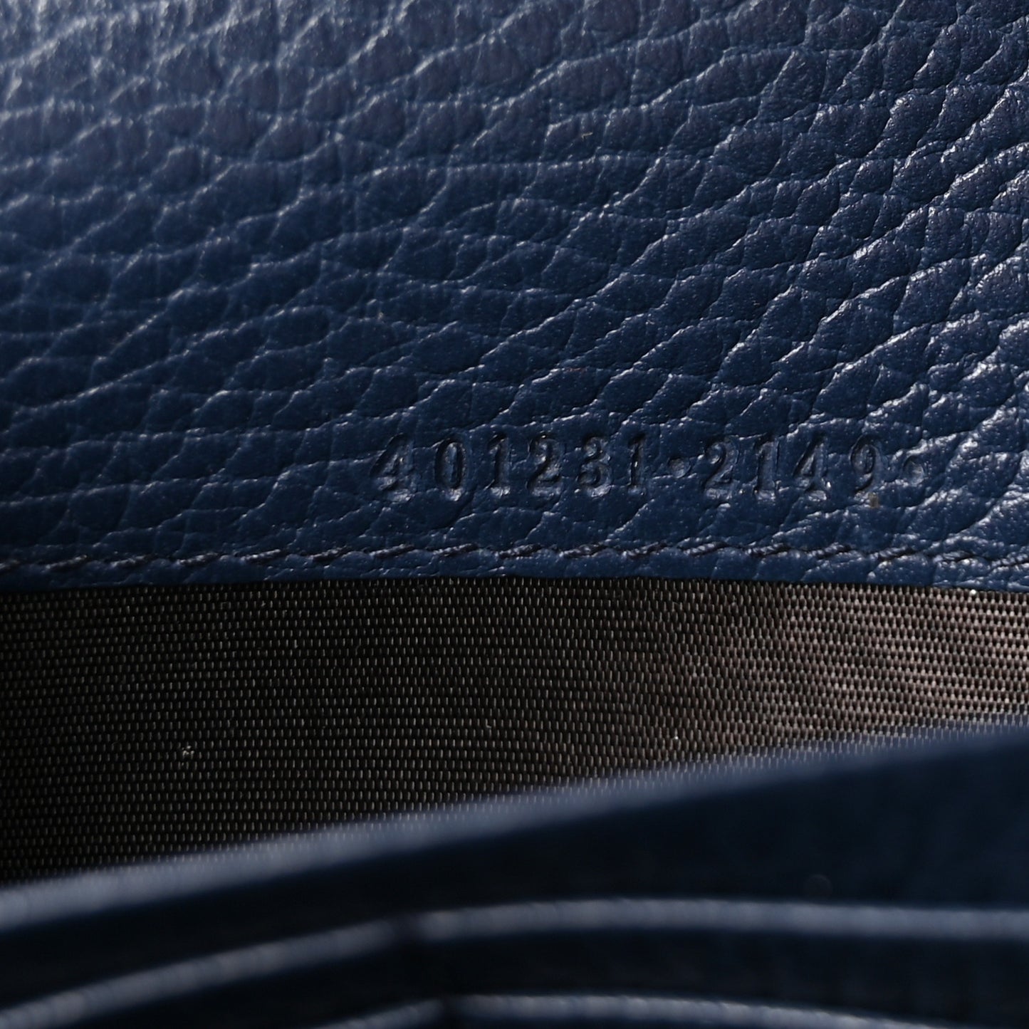Dollar Calfskin Crystal Mini Dionysus Chain Wallet Blue Agata Black Diamond