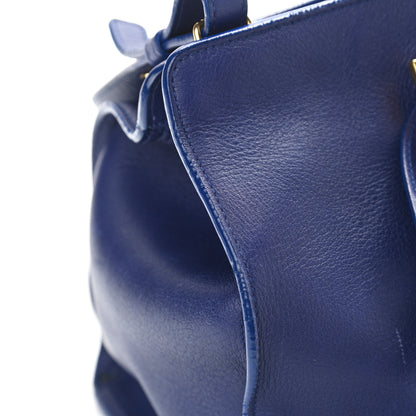 Saint Laurent Calfskin Small Classic Y Cabas Navy 11 of 15