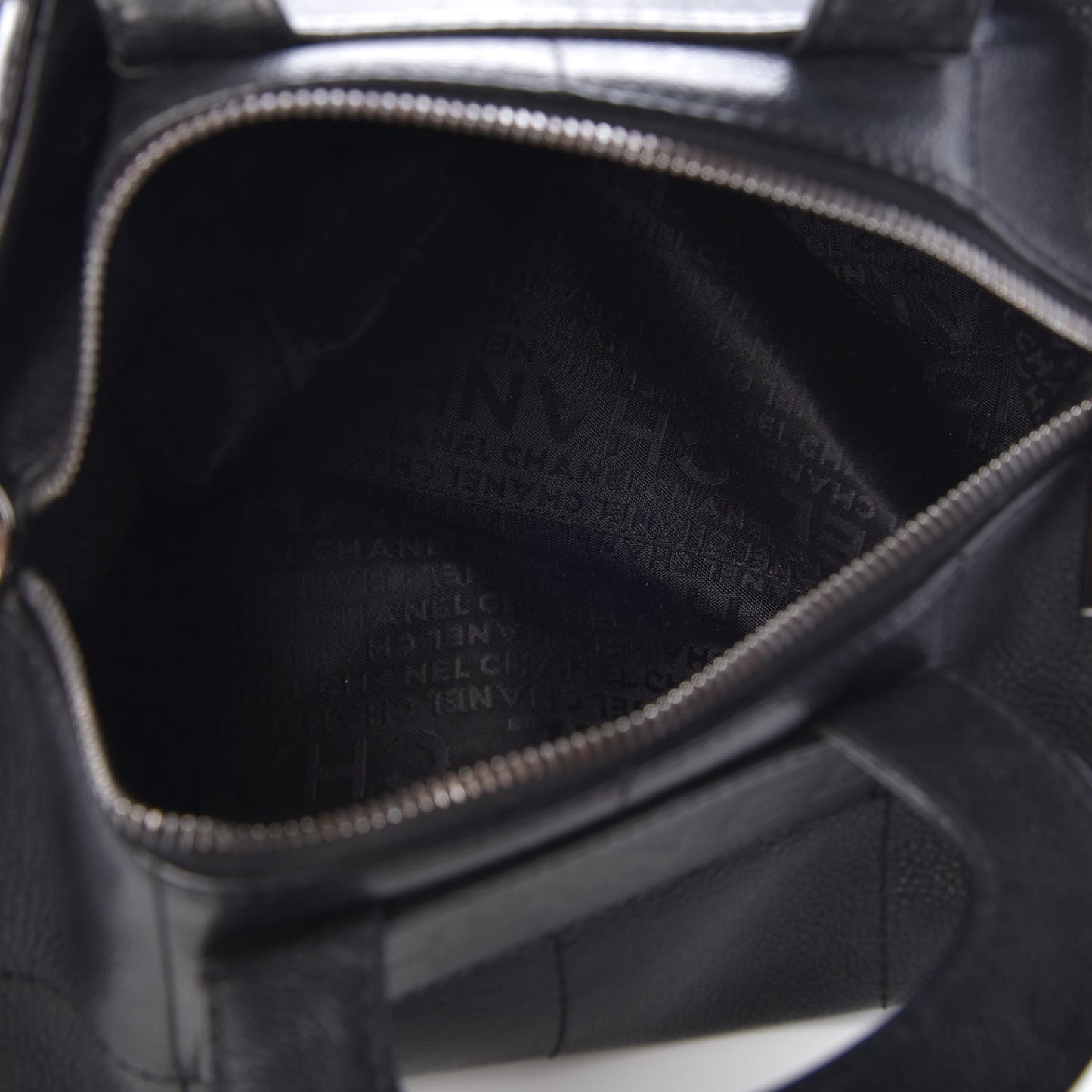 Caviar Square Stitched Tote Black