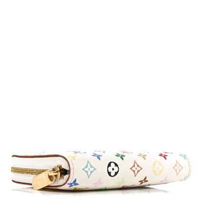 Louis Vuitton Monogram Multicolor Zippy Coin Purse Wallet White Raisin 4 of 6