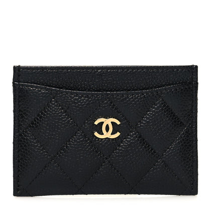 Chanel Caviar Quilted Card Holder Black 1 of 10