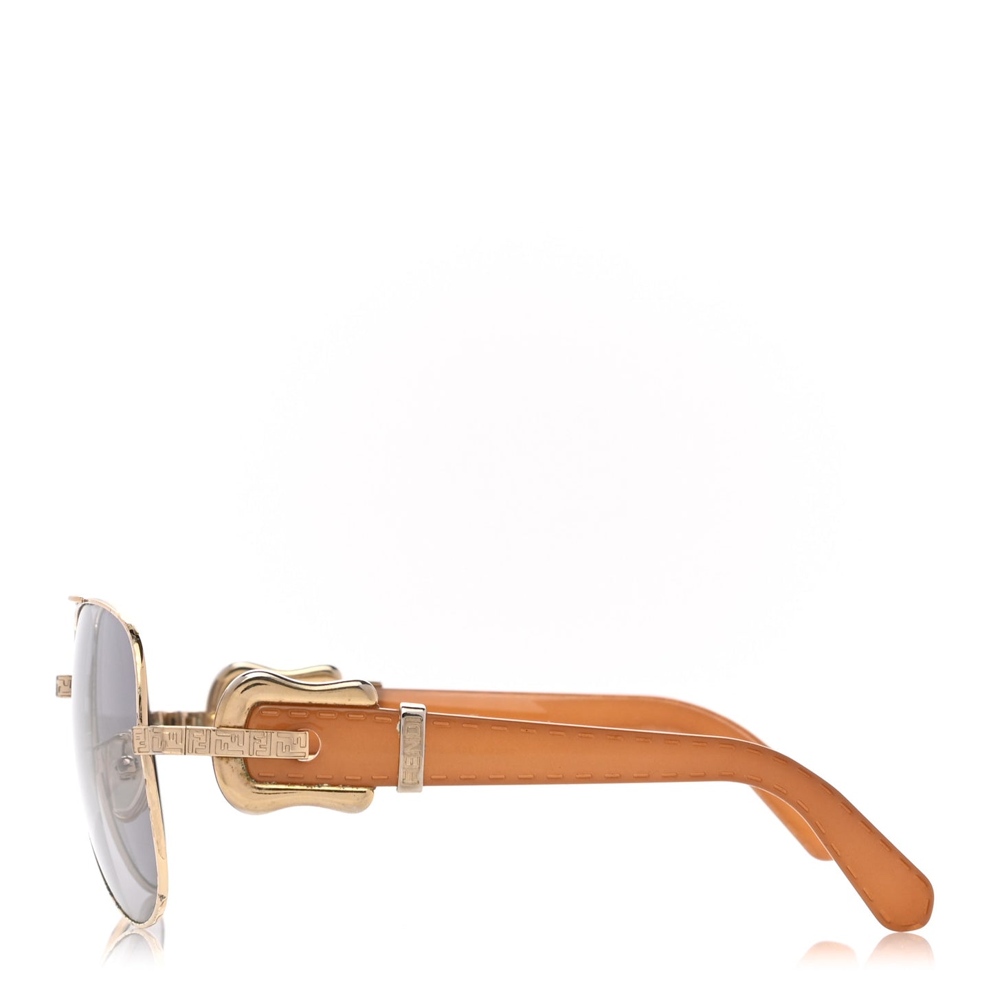 Buckle Aviator Sunglasses FS411 Gold