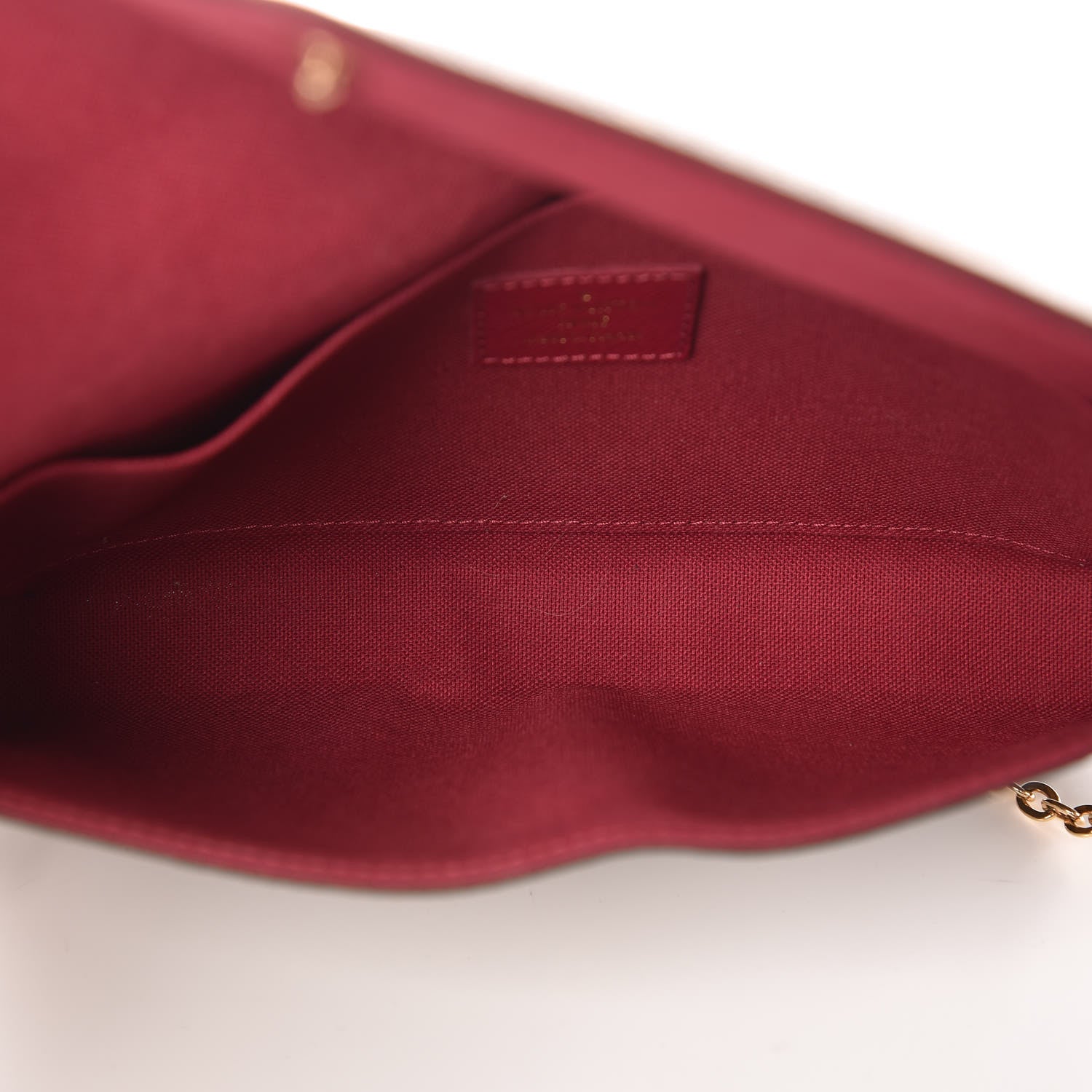 Louis Vuitton Monogram Pochette Felicie Chain Wallet Fuchsia 5 of 10