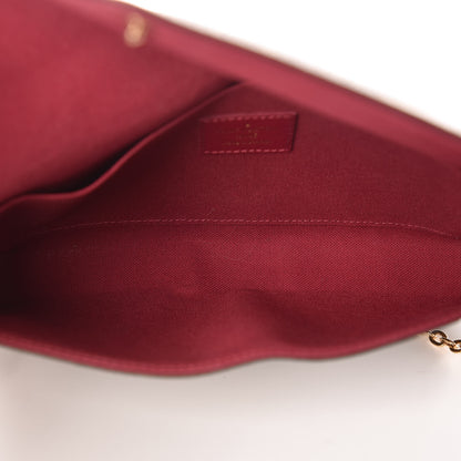 Louis Vuitton Monogram Pochette Felicie Chain Wallet Fuchsia 5 of 10