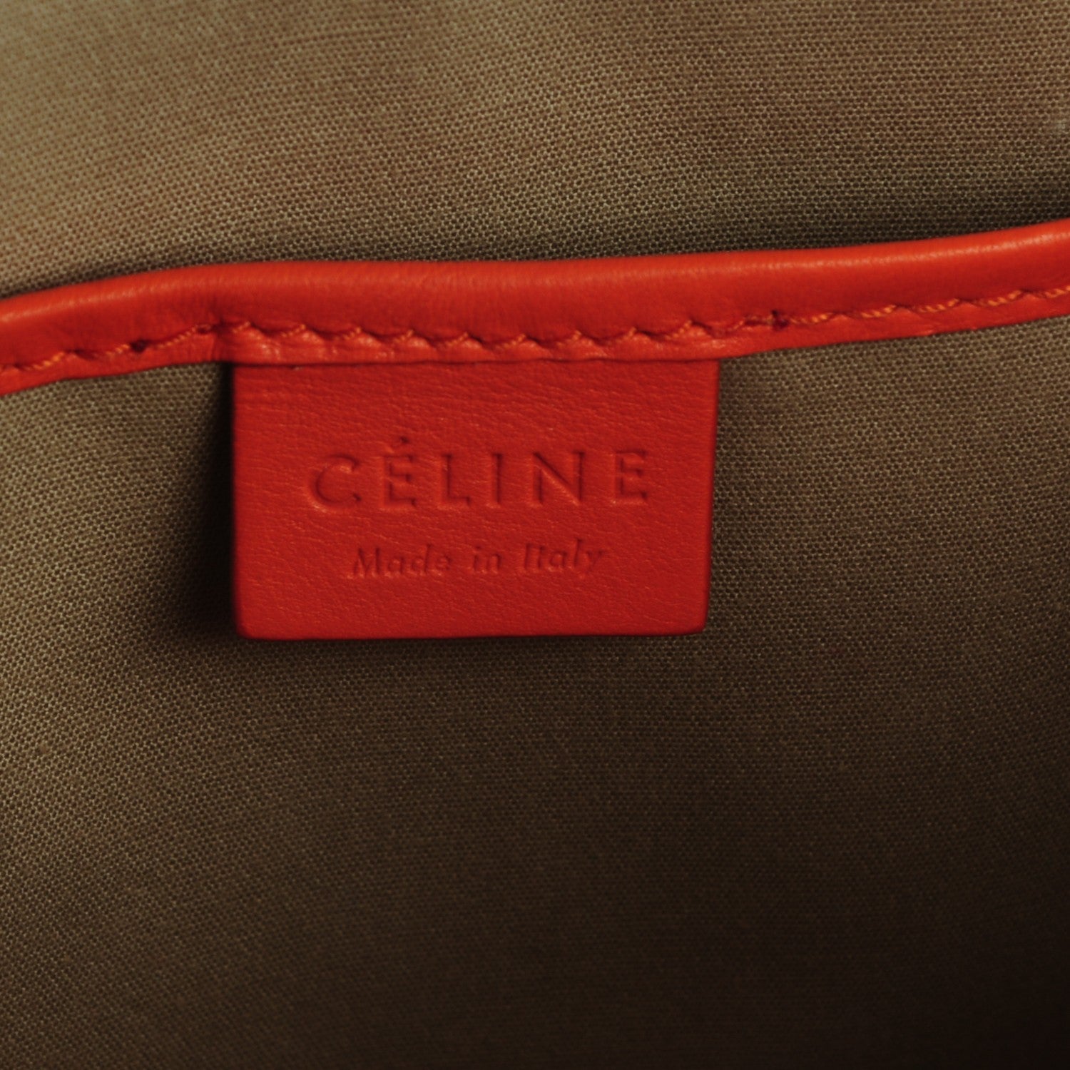 Celine Smooth Calfskin Nano Luggage Orange 6 of 8
