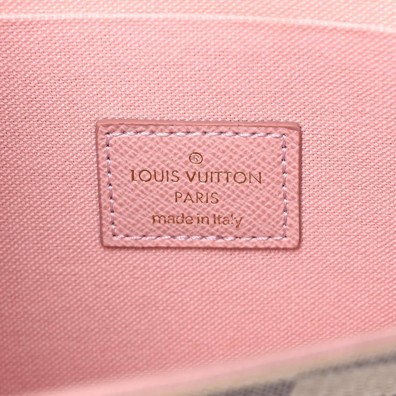 Louis Vuitton Damier Azur Pochette Felicie Chain Wallet Rose Ballerine 7 of 15