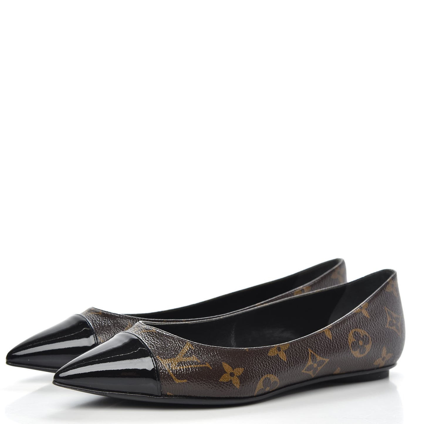 Patent Monogram Fetish Ballerina Flats 37.5