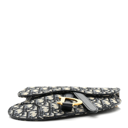 Christian Dior Oblique Saddle Belt Pouch Blue 6 of 8