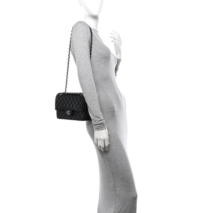 Chanel Caviar Quilted Medium Double Flap Black 2 of 12