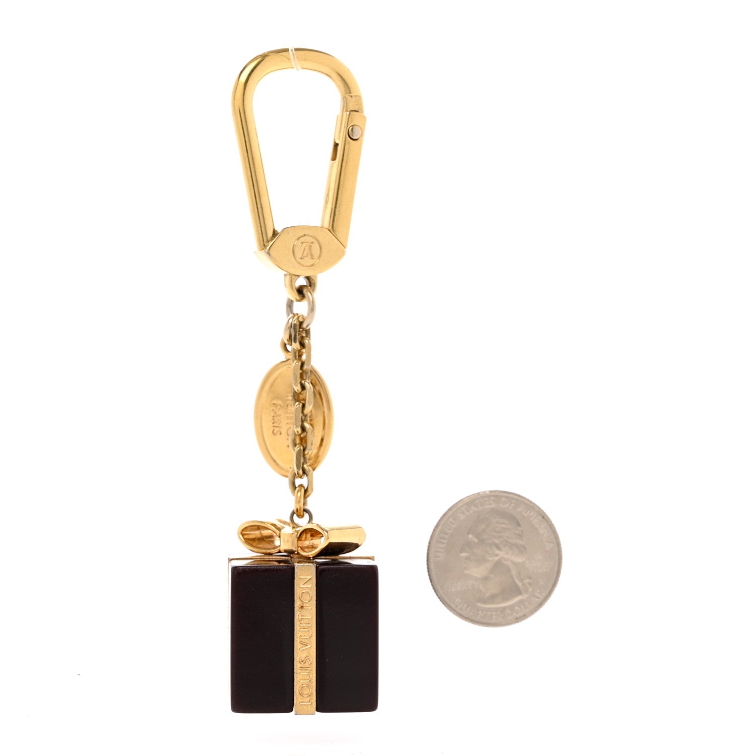 Louis Vuitton Gift Box Charm Key Ring 2 of 4