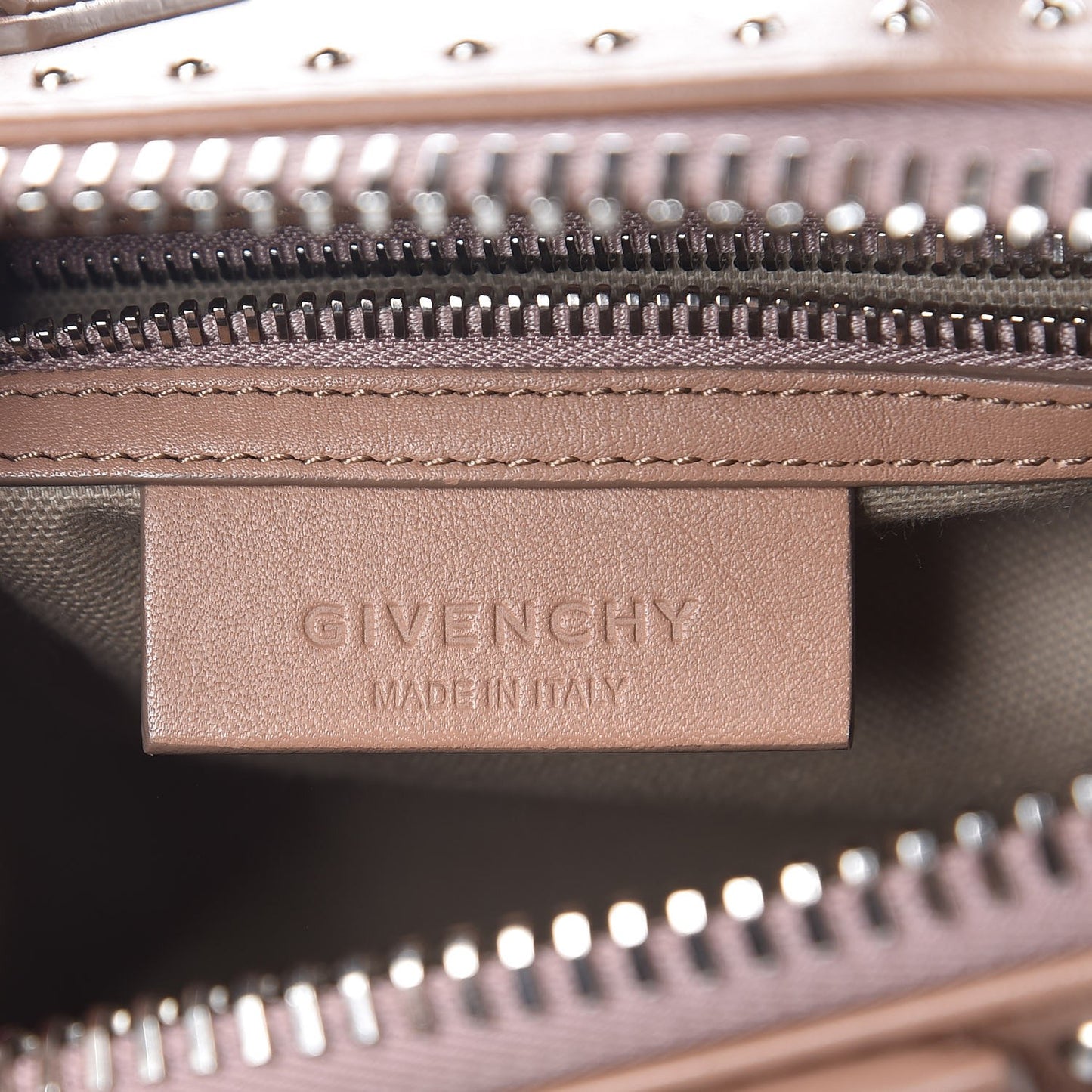 Smooth Calfskin Mini Studded Antigona Old Pink