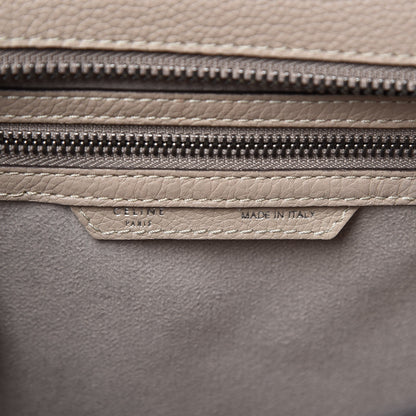 Celine Drummed Calfskin Micro Luggage Dune 6 of 11