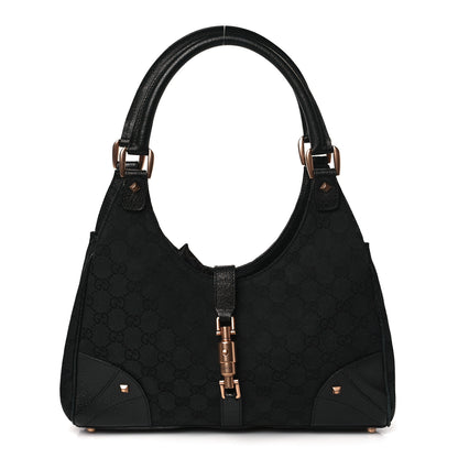 Gucci Monogram Calfskin Large Bardot Tote Black 1 of 8