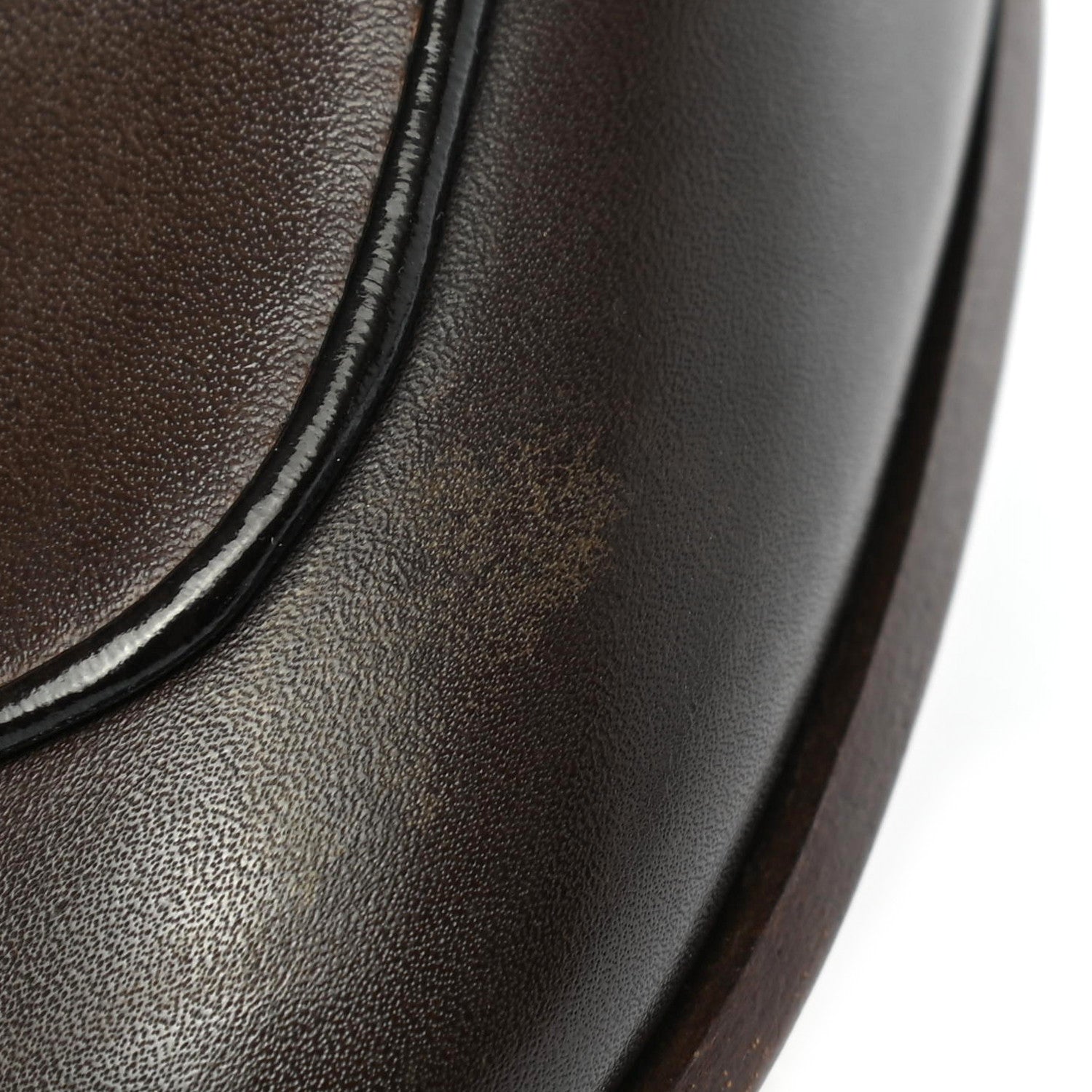 Gucci Calfskin Womens Jordaan Loafers 37 Fondente Brown 8 of 10