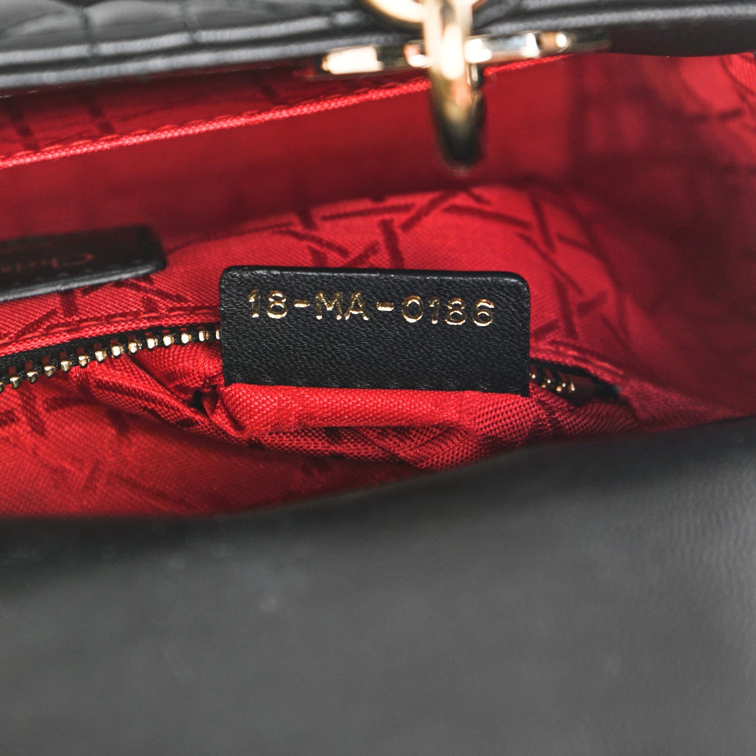 Christian Dior Lambskin Cannage Small Lucky Badges My Lady Dior Black 7 of 14