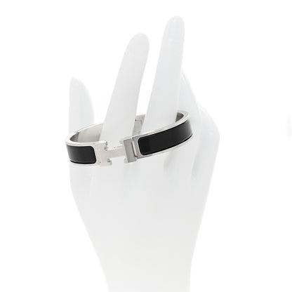 Hermes Enamel Narrow Clic Clac H Bracelet PM Black 2 of 5