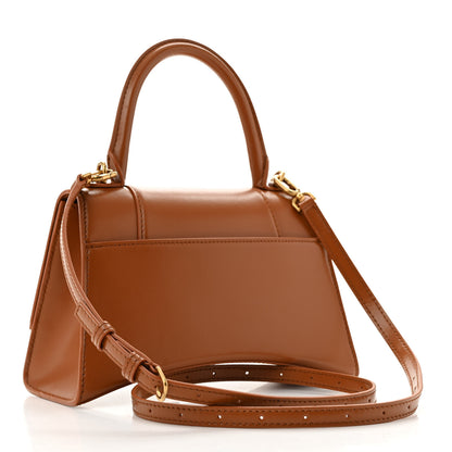 Balenciaga Shiny Box Calfskin Small Hourglass Top Handle Bag Camel 3 of 13