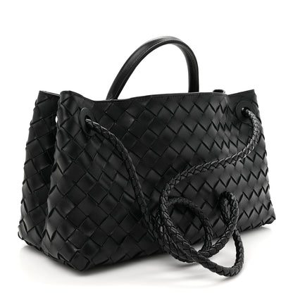 Bottega Veneta Nappa Intrecciato Small East West Andiamo Shoulder Bag Black 3 of 13