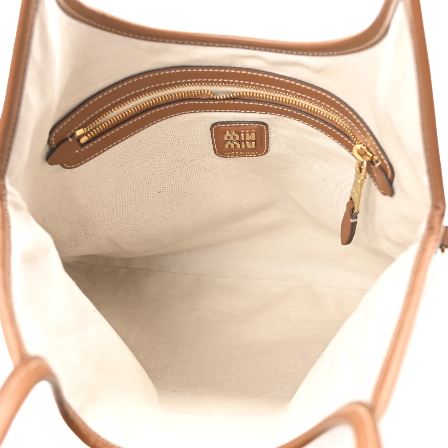 Miu Miu Nappa Ivy Bag Cognac 5 of 9