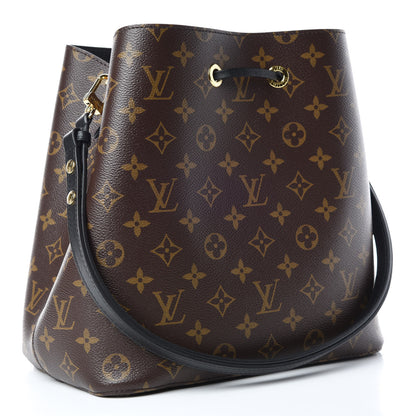 Louis Vuitton Monogram Neonoe MM Black 3 of 9