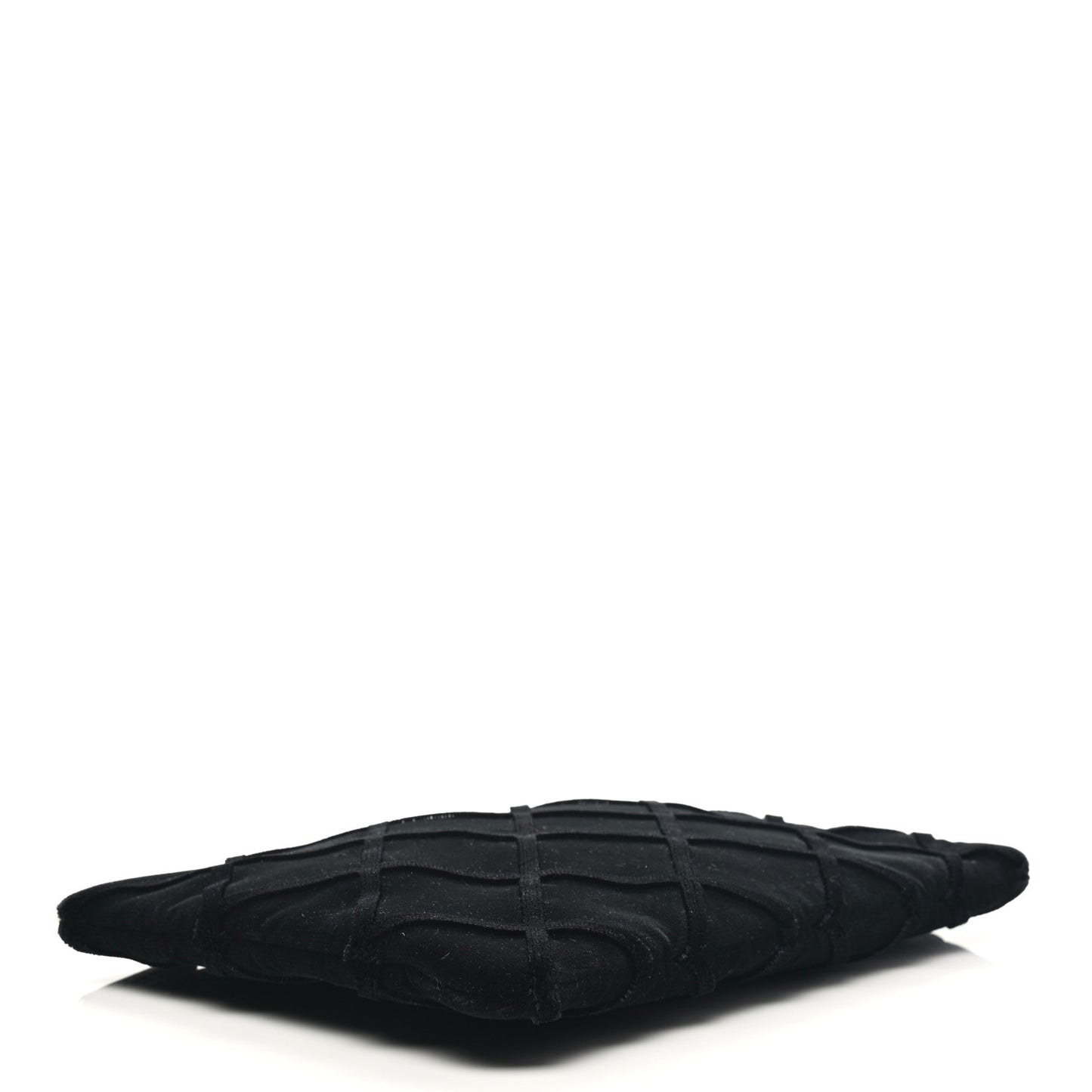 Velvet Quilted Medium Cosmetic Case Black
