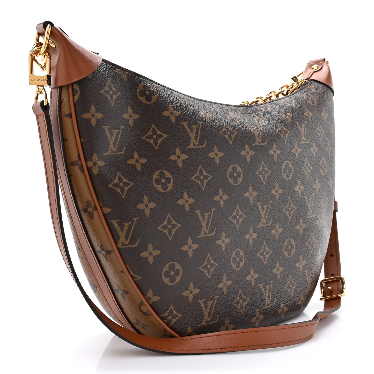 Reverse Monogram Loop Hobo