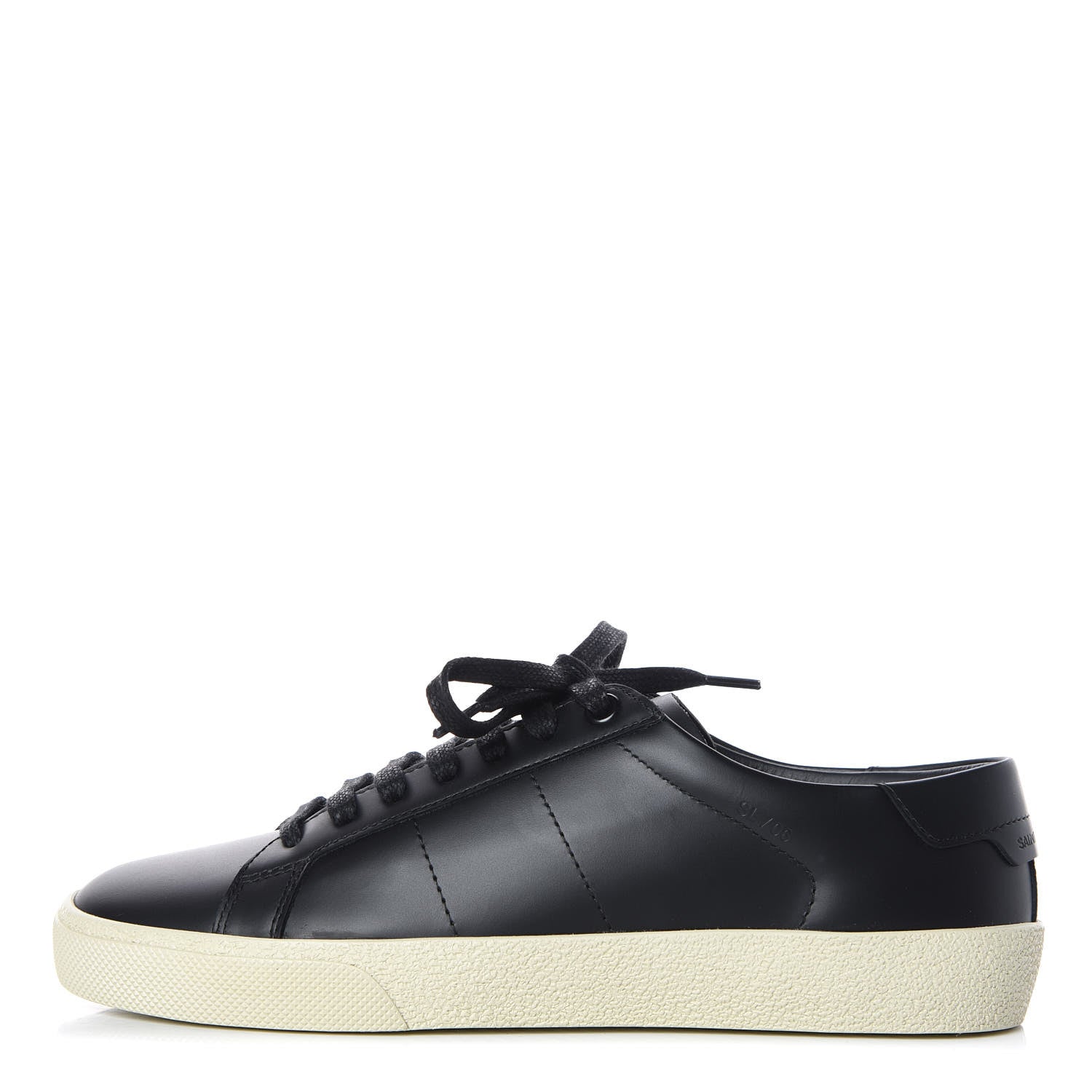 Saint Laurent Calfskin SL/06 Classic Court Sneakers 36 Black 1 of 8