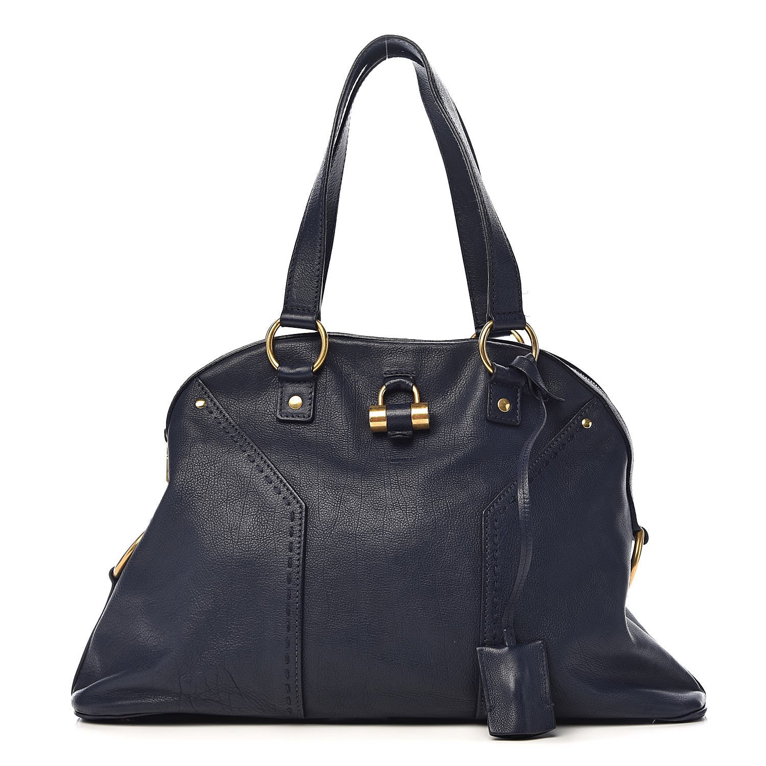 Saint Laurent Calfskin Large Muse Navy Blue 1 of 14