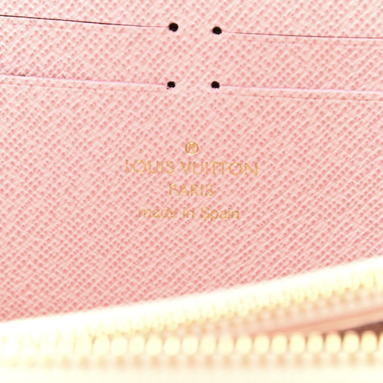 Louis Vuitton Damier Azur Clemence Wallet Rose Ballerine 6 of 7