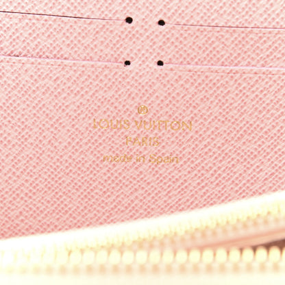 Louis Vuitton Damier Azur Clemence Wallet Rose Ballerine 6 of 7