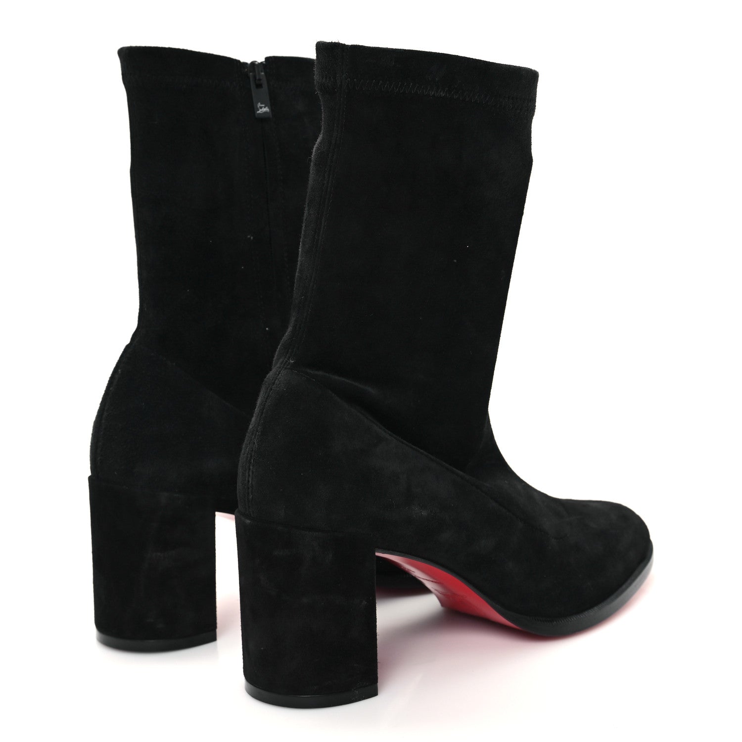 Christian Louboutin Suede Stretchadoxa Ankle Bootie 35 Black 5 of 8