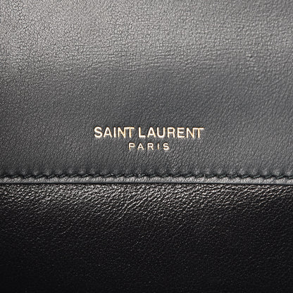 Saint Laurent Lambskin Matelasse Monogram Medium Vicky Chain Bag Algae 6 of 9