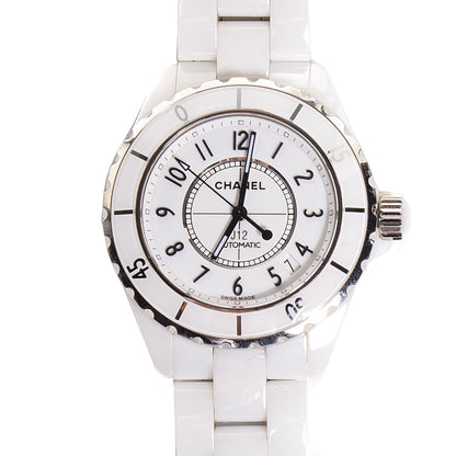 Chanel Stainless Steel Ceramic 38mm J12 Automatic Watch White 1 of 7