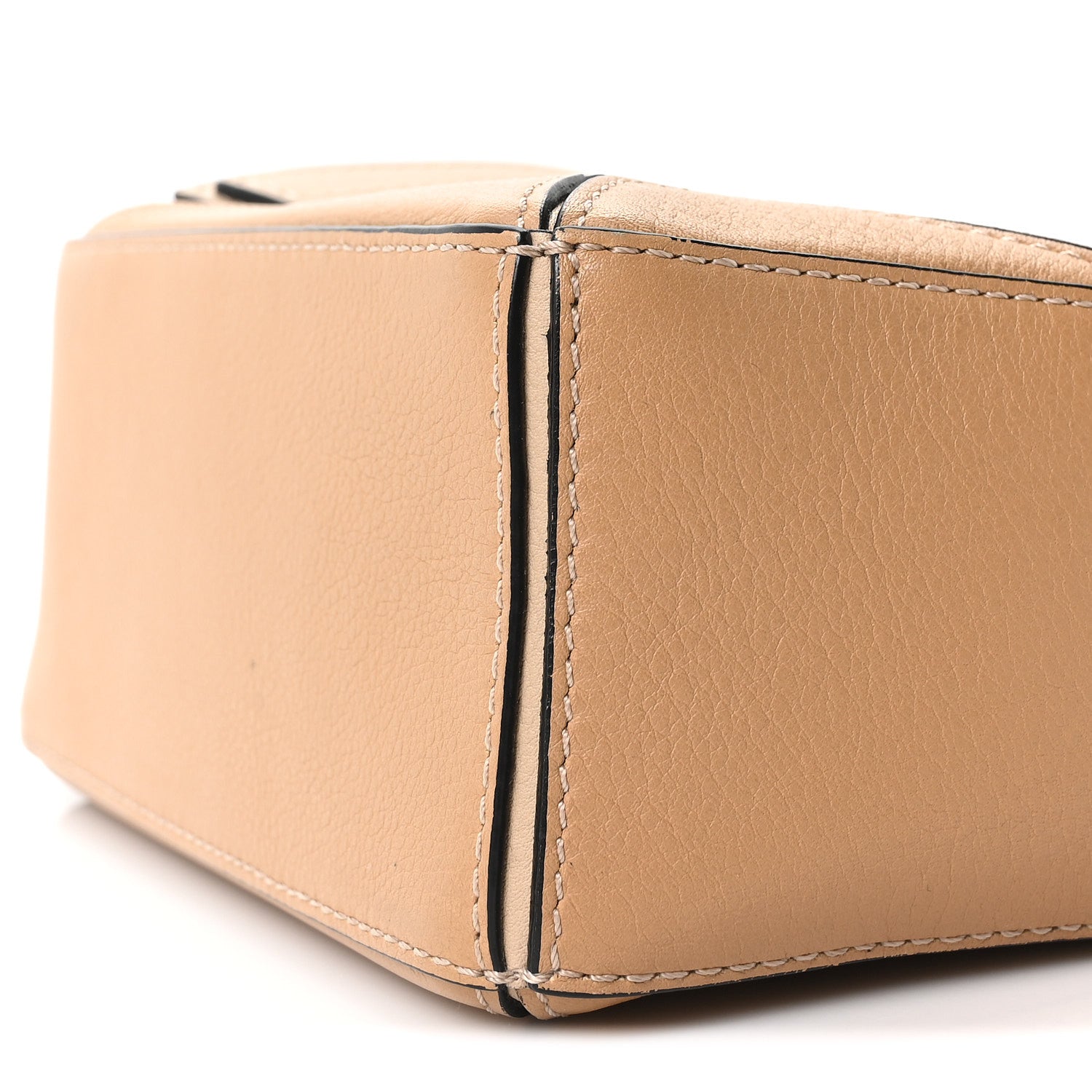 Loewe Calfskin Mini Woven Puzzle Bag Beige White 1893291