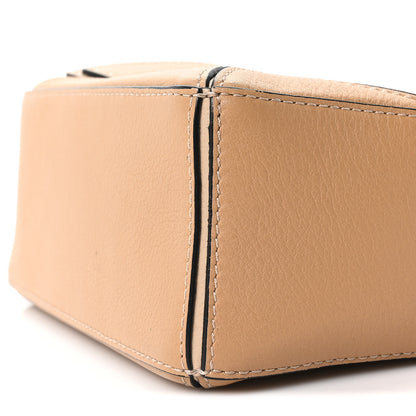 Loewe Calfskin Mini Woven Puzzle Bag Beige White 9 of 9