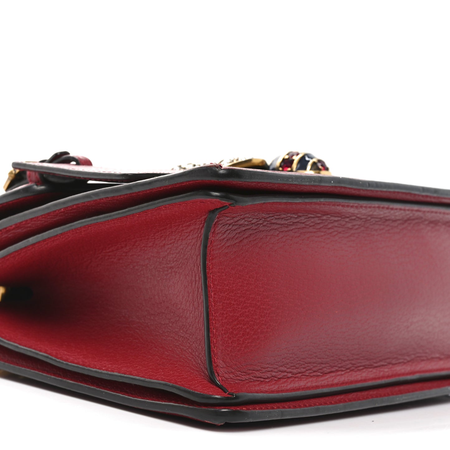 GG Supreme Monogram Small Queen Margaret Top Handle Bag Red